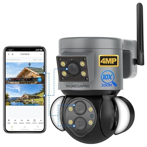 4MP Outdoor Security Camera with 10X Optical Zoom