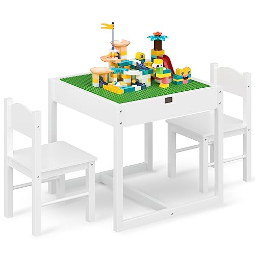 4NM 2 in 1 Kids Activity Table and 2 Chairs Set