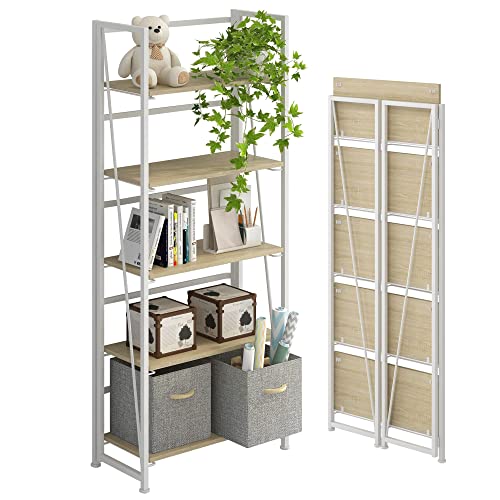 4NM Foldable Bookshelf Storage Shelves
