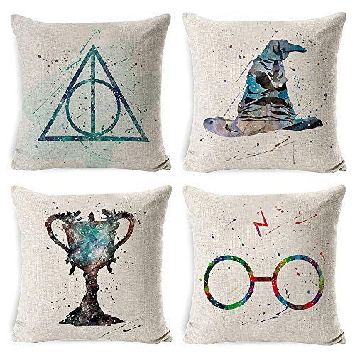4PC Decorative Harry Potter Pillowcase Set