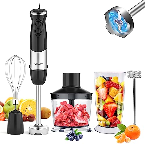 5 Core Immersion Blender Handheld 1 Piece 500W Copper Motor w 800ml Mixing  Beaker Emulsifier Blender