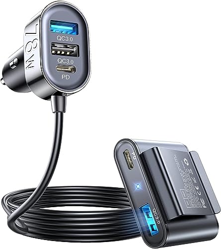 Car USB Charger Fast Charge 86W 9A Quick Charge 3.0 & USB-C PD Car Charger  Adapter with Smart Identification for Cell Phones, Tablets and Other USB  Devices 