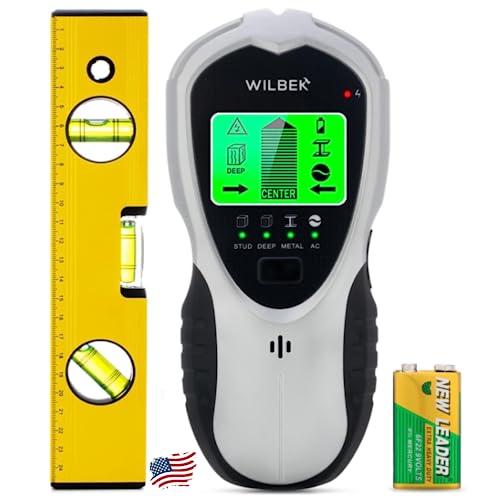 5-in-1 Stud Finder with High-Precision Microprocessor Chip & HD LCD