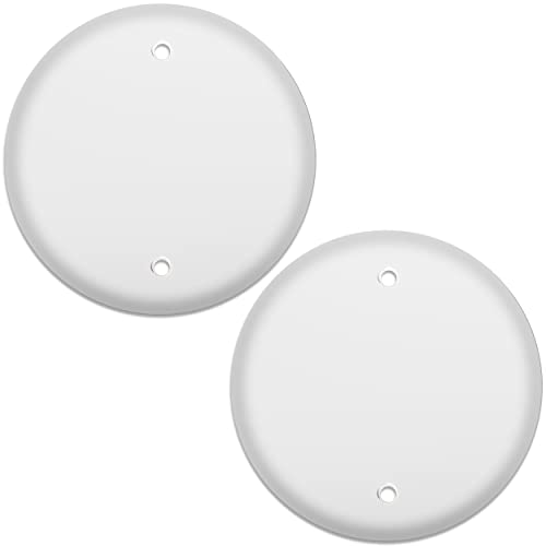5-Inch White Ceiling Cover Plate - Pack of 2
