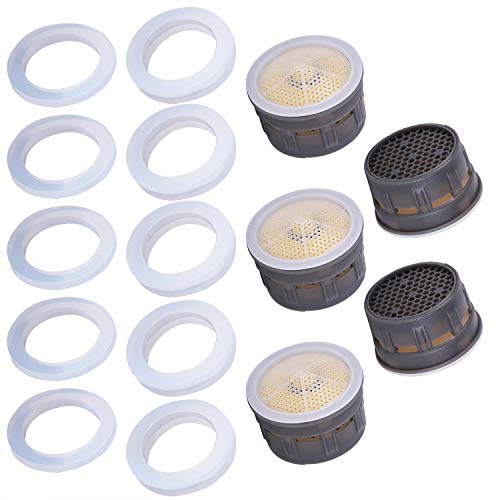 5 Pack Water-Saving Sink Faucet Aerator Insert Replacements
