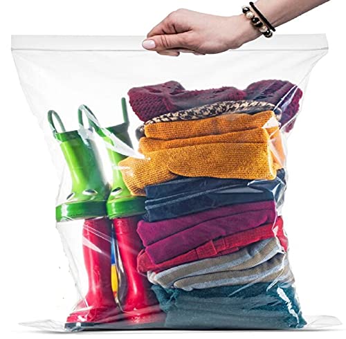 1 Ziploc BIG Bag 20 gallon JUMBO ZIPLOC XXL Clear Plastic Large clothes  storage