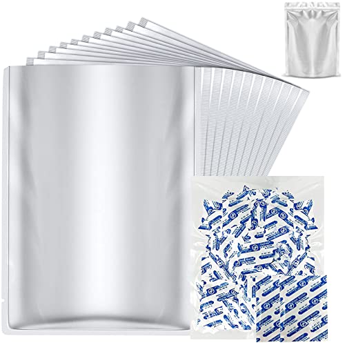 50 Pack Mylar Bags for Food Storage