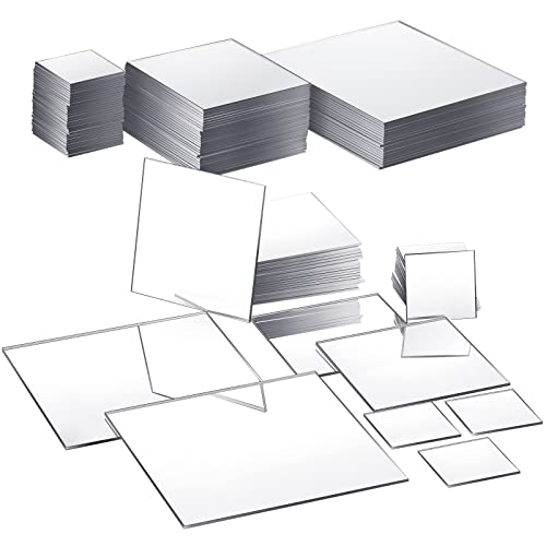 Mini Square Mirror Tiles for Crafts and DIY Home Decoration