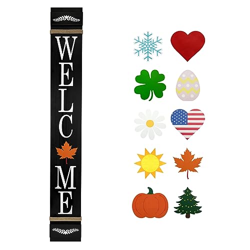 5ft Tall Outdoor Welcome Sign for Porch