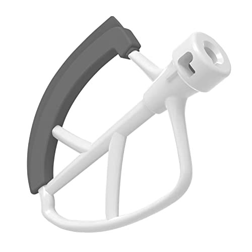 HOZODO Flex Edge Beater Attachment for Kitchenaid Mixers - Compatible with  4.5-5 Quart Models, Equipped with Paddle and Scraper 