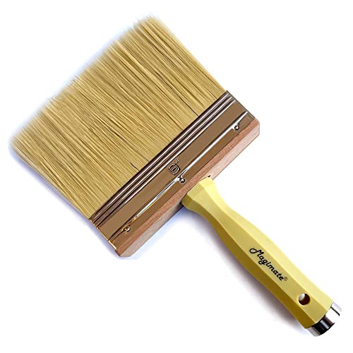 Magimate Large Block Stain Brush for Walls, Masonry, Wood Deck