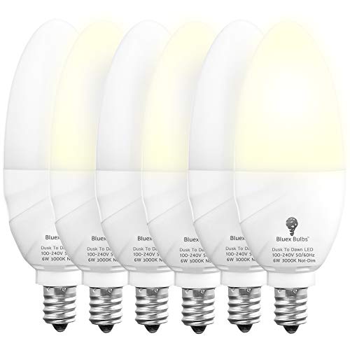 6 Pack Bluex Dusk to Dawn LED Bulbs