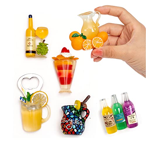 3D Fruit Juice Fridge Magnets by DANVON