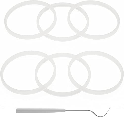 6 Pack Sealing Gaskets 3.2 Inch8.3 Cm Rubber Gaskets O Ring White Replacement Parts For Ninja Professional Blenders Bl660 Bl770 Bl780 31akVQwaOxL 