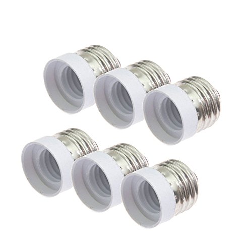 6 Pack EMNOOTI Intermediate Screw E17 Socket Adapter White