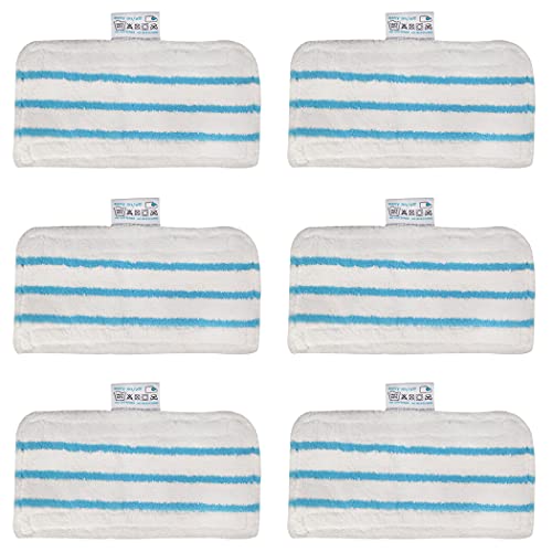 6 Pack Washable Pads Replacement for Black + Decker Steam Mop