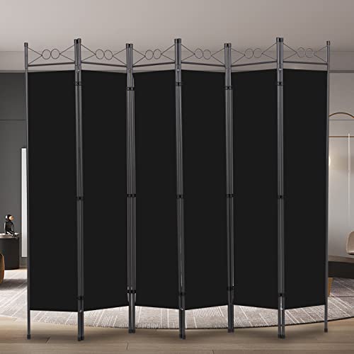 6 Panel Tall Room Dividers and Folding Privacy Screens