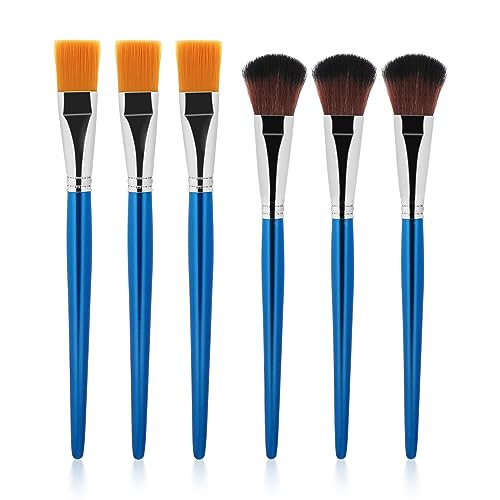  10 Pcs Mop Brush for Acrylic Painting 1 Inch Oval Blending  Brushes Artist Paint Brushes for Acrylic Watercolor Oil Painting Face Body  Art