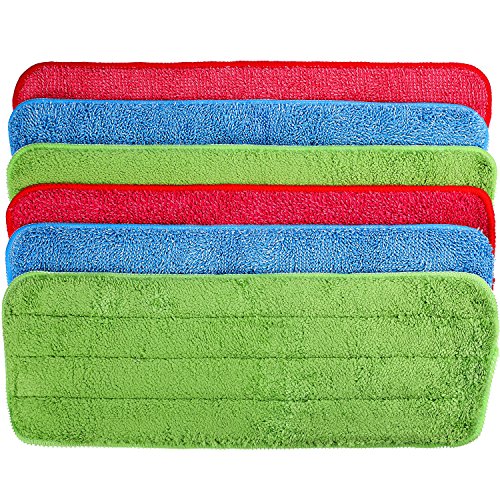 6 Pieces Microfiber Cleaning Pads