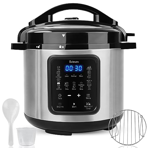 6 Quart Electric Pressure Cooker: 9-in-1 Multi-Functional and Efficient