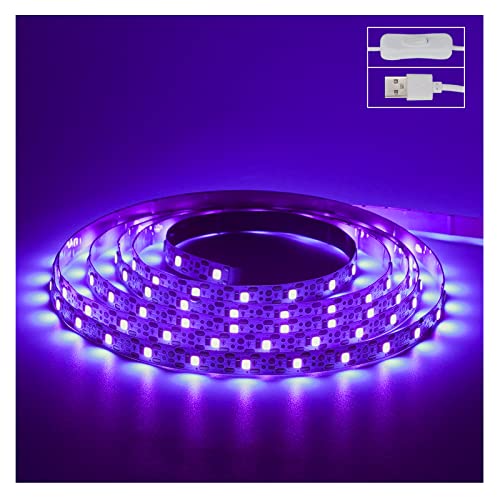 U4GLORY 6.6ft USB Black Light LED Strip Kit for Indoor TV and Party Décor
