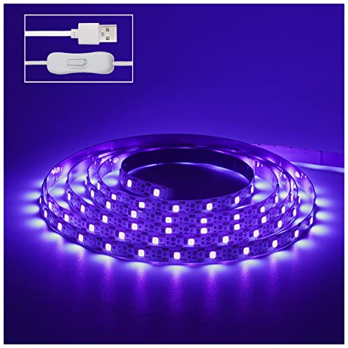 CICINY 6.6FT LED Blacklight Strip for Indoor Decor and Halloween Party