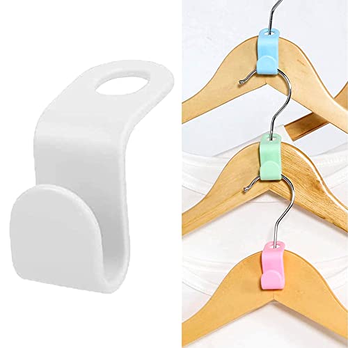 Booge Clothes Hanger Connector Hooks, White