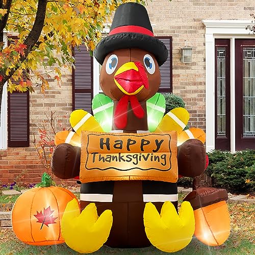 6ft Giant Blow Up Turkey Outdoor Yard Decorations