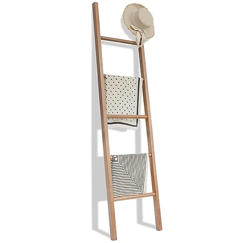 6ft Wooden Brown Blanket Ladder