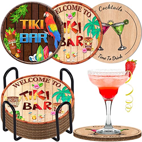 6pcs Drink Coasters with Holder