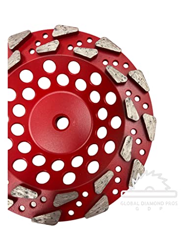 Concrete Grinding Cup Wheel - Grit #18-20 - 5/8-11” Arbor