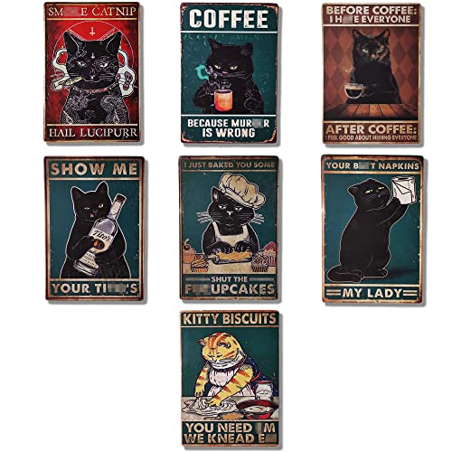 Cute Cat Refrigerator Magnets Set by Unves