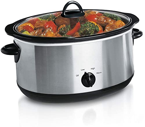 7-Quart Extra Large Slow Cooker - Stainless Steel