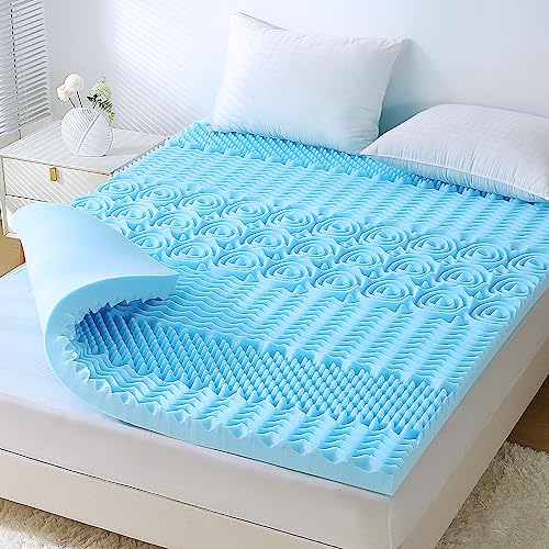 7 Zone Cooling Mattress Topper with Gel Infused