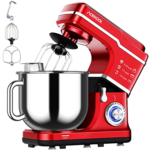  Mueller Electric Hand Mixer, 5 Speed with Snap-On Case, 250 W,  Turbo Speed, 4 Stainless Steel Accessories, Beaters, Dough Hooks, Baking  Supplies for Whipping, Mixing, Cookies, Bread, Cakes, Black: Home 