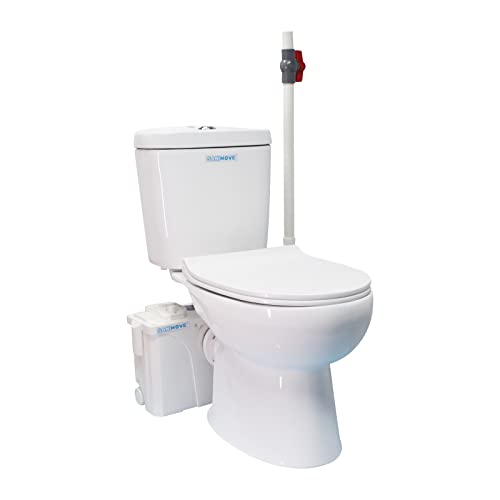 700W Macerating Toilet, Dual Upflush Toilet with Macerator Pump