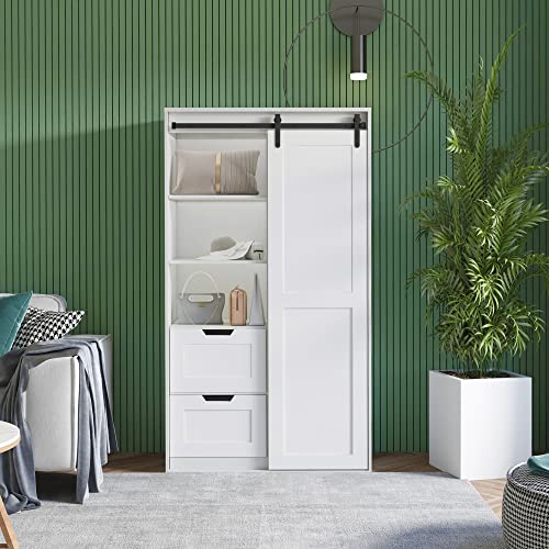 71-inch Bedroom Armoire Wardrobe Closet