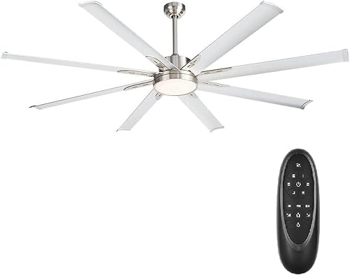 72 Inch Industrial Ceiling Fan with LED Light