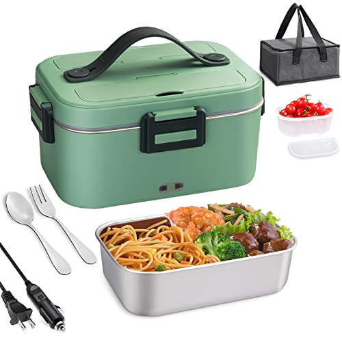 DUPASU dupasu electric lunch box, 75w portable food heater for adults, fast  heating food warmer for car truck home office 110v/12v/2