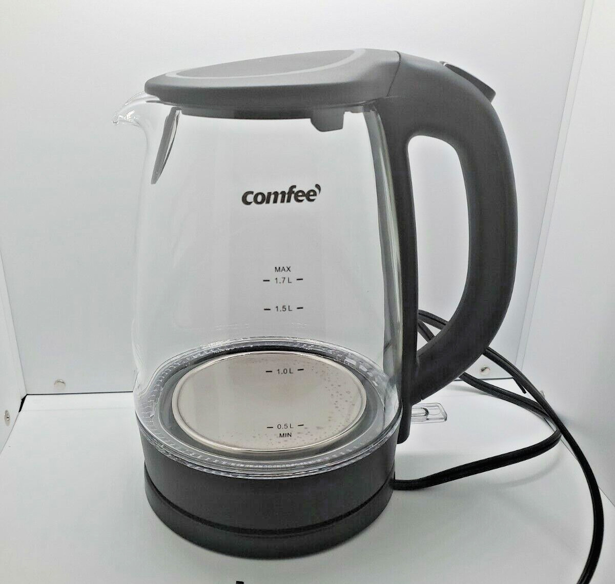COMFEE' 1.7L Glass Tea Kettle and Kettle Water Boiler - Electric Kettle  Temperature Control with 6 Presets, 2-Hr Keep Warm, Fast Heating, 304
