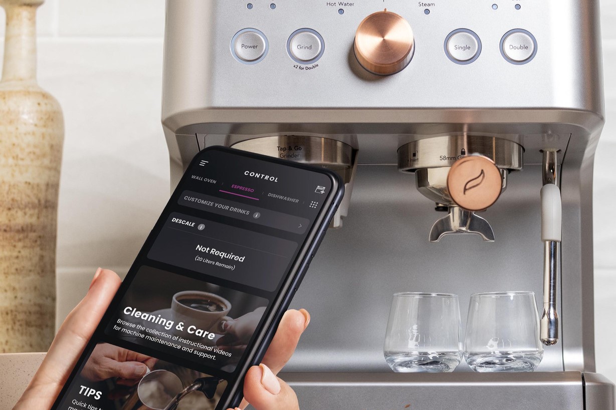 Café Affetto Automatic Espresso Machine + Milk Frother | Built-In &  Adjustable Espresso Bean Grinder | One-Touch Brew in 90 Seconds | Matte  Black, 1.2