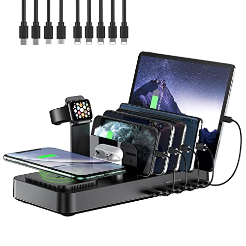 8 in 1 Wireless Charging Station for Multiple Devices