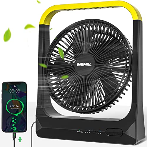 Portable Rechargeable Battery Operated Fan - Long-Lasitng Desk and Outdoor Use