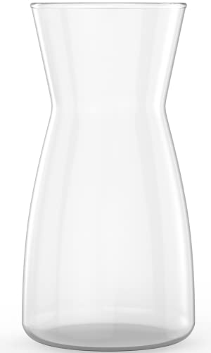 Premium 8" Clear Crystal Glass Vase for Modern Farmhouse Decor" - Vasify