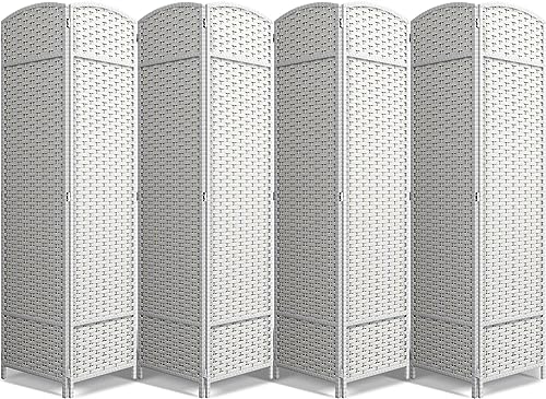 8-Panel Room Divider - Double Hinged Panels for Stylish Room Partitioning