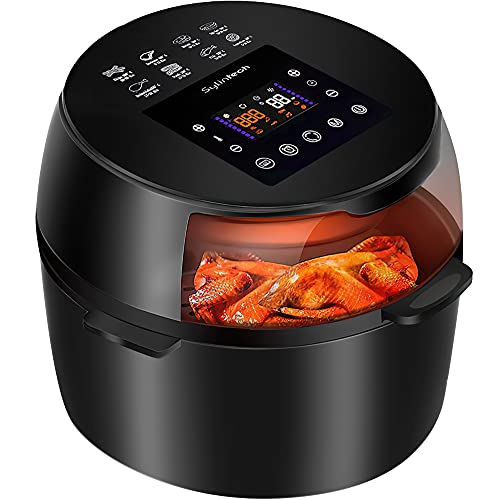 8.0 QT Oilless AirFryer Oven with Visible Window