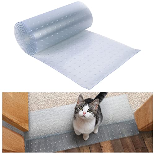 MEWTOGO 8.2Ft Heavy Duty Clear Pet Carpet Scratch Stopper