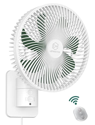 8.5 Inch Wall Mount Fan with Remote Control and Timer
