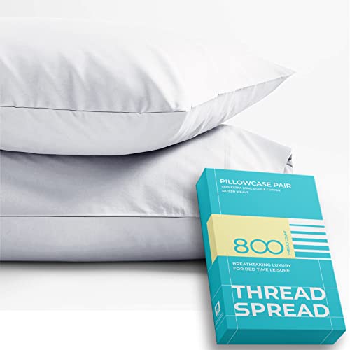 800 Thread Count Egyptian Cotton Pillow Cases - Silky & Soft
