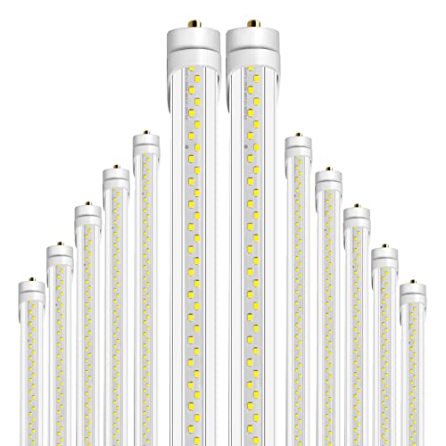 8Ft Led Bulbs, 48W 6500lm 5000K(12 Pack), 8 Foot Led Bulbs